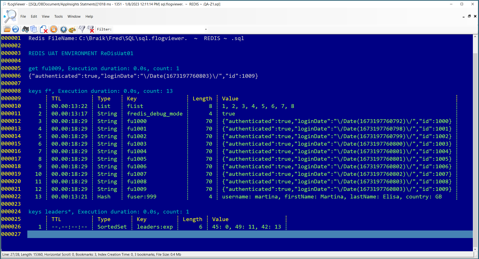 fLogViewer - Log File Viewer Software