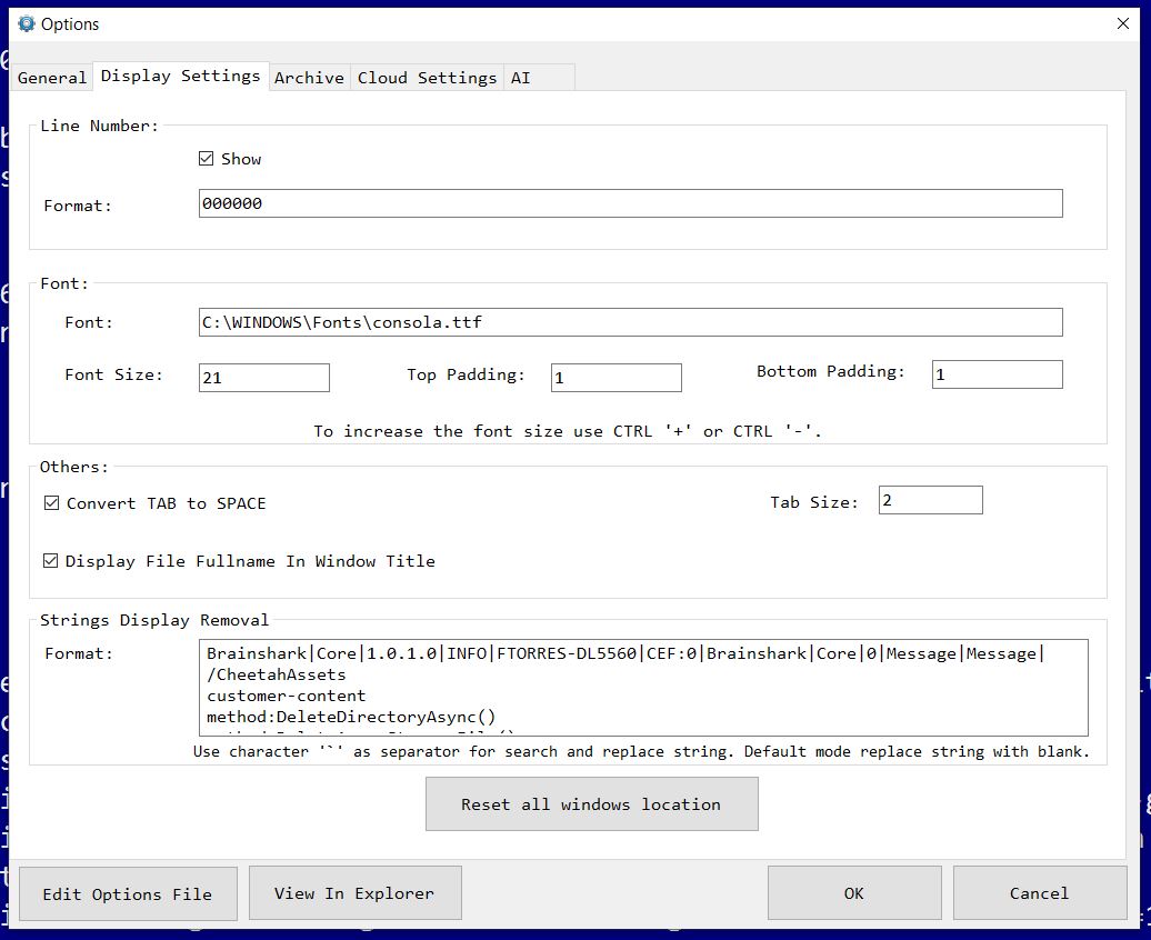 fLogViewer - Log File Viewer Software